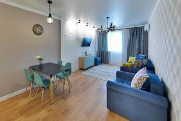 Фото номера Апартаменты с 1 спальней Апартаменты Apartment Lazurnyi Kvartal г. Нур-Султан 80