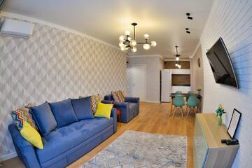 Фото номера Апартаменты с 1 спальней Апартаменты Apartment Lazurnyi Kvartal г. Нур-Султан 43