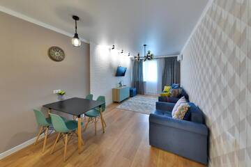 Фото номера Апартаменты с 1 спальней Апартаменты Apartment Lazurnyi Kvartal г. Нур-Султан 68