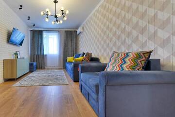 Фото номера Апартаменты с 1 спальней Апартаменты Apartment Lazurnyi Kvartal г. Нур-Султан 69