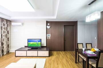 Фото номера Апартаменты с 1 спальней Апартаменты The Address Highvill 2 г. Нур-Султан 46