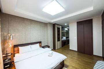 Фото номера Апартаменты с 1 спальней Апартаменты The Address Highvill 2 г. Нур-Султан 12