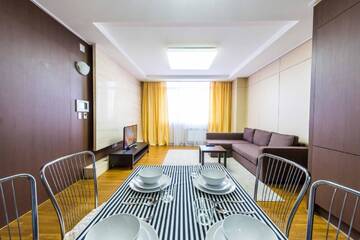 Фото номера Апартаменты с 1 спальней Апартаменты The Address Highvill 2 г. Нур-Султан 22