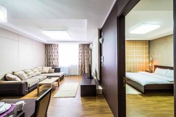 Фото номера Апартаменты с 1 спальней Апартаменты The Address Highvill 2 г. Нур-Султан 10