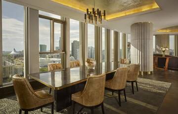 Фото номера Люкс Ritz-Carlton с 1 кроватью размера «king-size» и доступом в клубный лаундж - Вид на город Отель The Ritz-Carlton г. Нур-Султан 8