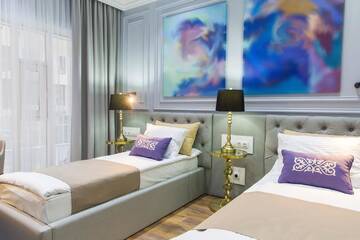 Фото номера Двухместный номер с 2 отдельными кроватями Отель QonaQ hotel г. Нур-Султан 4