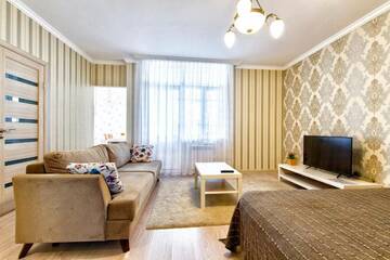 Фото номера Апартаменты с 1 спальней Апартаменты Ernaz Plus Apartments: Promenade Expo г. Нур-Султан 51