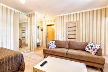 Фото номера Апартаменты с 1 спальней Апартаменты Ernaz Plus Apartments: Promenade Expo г. Нур-Султан 11