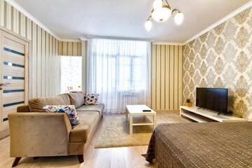 Фото номера Апартаменты с 1 спальней Апартаменты Ernaz Plus Apartments: Promenade Expo г. Нур-Султан 14