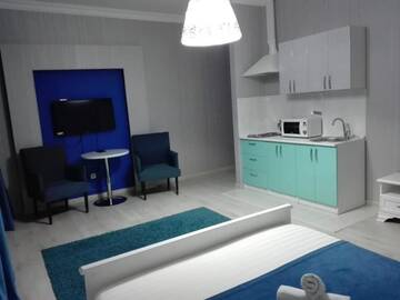 Фото номера Большой двухместный номер с 1 кроватью Апарт-отели Apart Hotel Bon Mary г. Нур-Султан 8