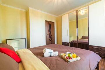 Фото номера Апартаменты с 2 спальнями Апартаменты Lazurnyi apartment in the center of Nur-sultan г. Нур-Султан 28
