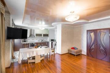 Фото номера Апартаменты с 2 спальнями Апартаменты Lazurnyi apartment in the center of Nur-sultan г. Нур-Султан 22