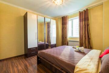 Фото номера Апартаменты с 2 спальнями Апартаменты Lazurnyi apartment in the center of Nur-sultan г. Нур-Султан 7