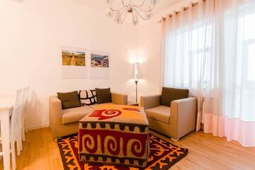 Фото номера Апартаменты с 2 спальнями Апартаменты The Arc Residence г. Нур-Султан 11
