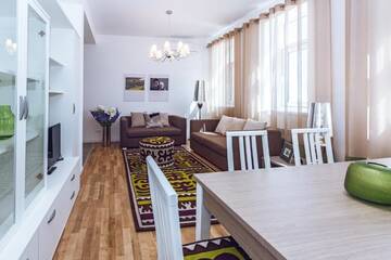 Фото номера Апартаменты с 2 спальнями Апартаменты The Arc Residence г. Нур-Султан 41
