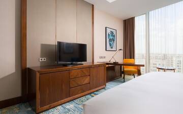 Фото номера Двухместный номер с 2 отдельными кроватями Отель Hilton Astana г. Нур-Султан 4