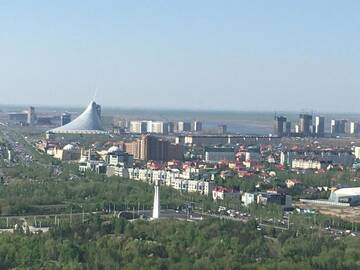 Фото номера Большой двухместный номер с 1 кроватью Апарт-отели Grand Alatau Naberezhnaya A Class Apartment г. Нур-Султан 29