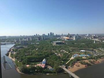 Фото номера Большой двухместный номер с 1 кроватью Апарт-отели Grand Alatau Naberezhnaya A Class Apartment г. Нур-Султан 23