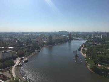 Фото номера Большой двухместный номер с 1 кроватью Апарт-отели Grand Alatau Naberezhnaya A Class Apartment г. Нур-Султан 24