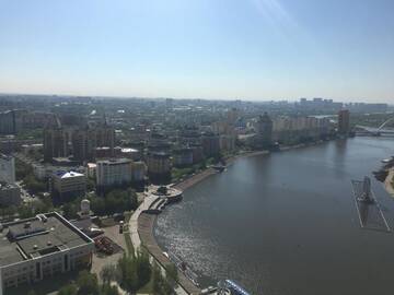Фото номера Большой двухместный номер с 1 кроватью Апарт-отели Grand Alatau Naberezhnaya A Class Apartment г. Нур-Султан 6