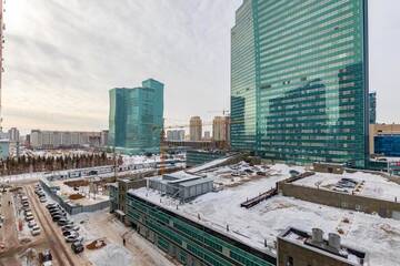 Фото номера Апартаменты с балконом Апарт-отели Уютная 2х ком. квартира в Центре, возле Байтерека г. Нур-Султан 14