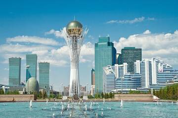 Фото номера Апартаменты с 1 спальней Апартаменты Просторная 1 ком. квартира в Центре возле Байтерека г. Нур-Султан 27