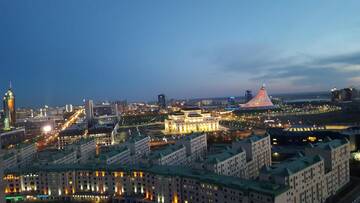 Фото номера Апартаменты с 2 спальнями Апартаменты Sunrise Apartments Triumph г. Нур-Султан 9